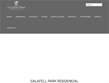 Tablet Screenshot of calafellpark.com